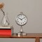 Decorative & Classic Aluminum Silver Table Clock - Desk clock